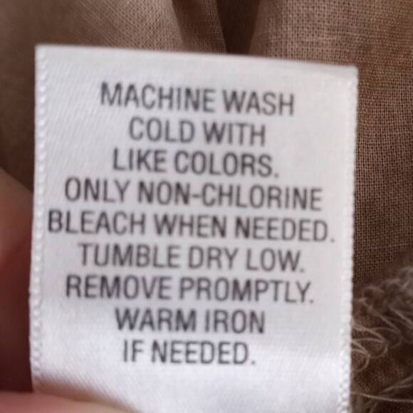 SANOMA CREAM & TAUPE SMOCKED TUNIC SZ.XL EUC - Picture 8 of 8